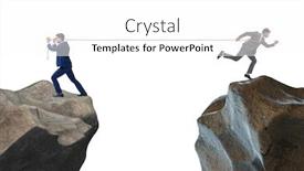  Presentation with employee - Beautiful presentation design featuring boss-holding-his-employee backdrop and a white colored foreground