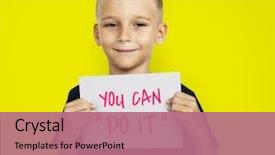  Presentation with secretary - Cool new slide set with boss on secretary's day backdrop and a coral colored foreground