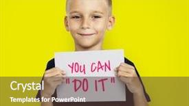  Presentation with secretary - Theme with boss on secretary's day background and a tawny brown colored foreground