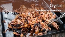  Presentation with hot sauce - PPT layouts consisting of bosten butt torn to bits background and a tawny brown colored foreground