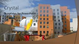  Presentation with prize - Amazing presentation theme having boston-april-5-ray backdrop and a light blue colored foreground