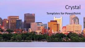  Presentation with boston - Slides with using innovative technologies background and a ocean colored foreground