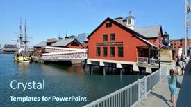  Presentation with american revolution - Amazing PPT layouts having boston-massachusetts-usa-august-20 backdrop and a ocean colored foreground