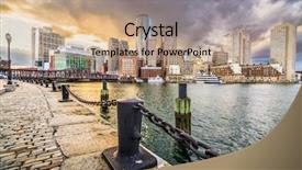  Presentation with boston - Audience pleasing PPT layouts consisting of boston massachusetts usa city skyline backdrop and a coral colored foreground