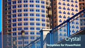  Presentation with seaport - Audience pleasing slide deck consisting of boston seaport boulevard bridge massachusetts backdrop and a ocean colored foreground