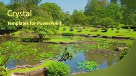  Presentation with botanical - Beautiful PPT layouts featuring botanical garden landscape in peradeniya backdrop and a tawny brown colored foreground