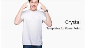  Presentation with thought - Theme featuring both hands finger great background and a white colored foreground