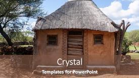  Presentation with african culture - Amazing presentation having botswana-traditional-african-house-setswana backdrop and a tawny brown colored foreground