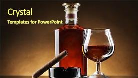  Presentation with brandy - Amazing presentation having bottle and glass of brandy backdrop and a wine colored foreground
