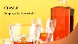  Presentation with scotch - Presentation theme featuring smile elderly woman holding heart background and a lemonade colored foreground