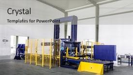  Presentation with china - Slide set consisting of bottle assembly line - drinks production plant in china background and a  colored foreground