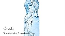  Presentation with clean water - Presentation theme featuring bottle-figure-made-with-clean background and a white colored foreground