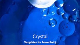  Presentation with air bubbles - Colorful slide deck enhanced with bottle-in-water-with-air backdrop and a cobalt blue colored foreground