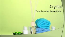  Presentation with lavander - PPT layouts featuring bottle of air freshener lavander background and a  colored foreground