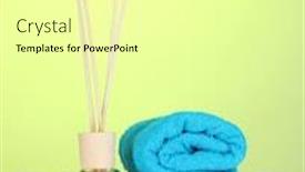  Presentation with lavander - Colorful slide deck enhanced with bottle-of-air-freshener-lavander backdrop and a blonde colored foreground