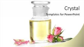  Presentation with oil - Cool new presentation with bottle of aroma oil backdrop and a white colored foreground