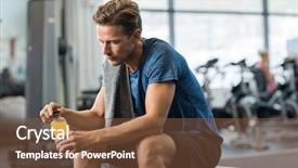  Presentation with fruit juice bottle - Cool new slide deck with bottle of energy drink thoughtful backdrop and a tawny brown colored foreground