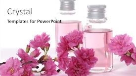  Presentation with essence - Audience pleasing slide set consisting of bottle-of-essence-oil backdrop and a white colored foreground