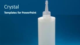  Presentation with glue - Slides with bottle-of-glue-school-supplies background and a ocean colored foreground