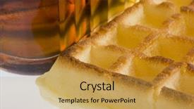  Presentation with maple - Audience pleasing presentation consisting of bottle of maple syrup backdrop and a  colored foreground