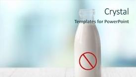  Presentation with milk - Audience pleasing presentation consisting of restricted - allergic food products concept glass backdrop and a cool aqua colored foreground