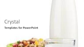  Presentation with milk - Amazing theme having bottle of milk backdrop and a white colored foreground