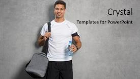  Presentation with latin music - Presentation having bottle of water fitness background and a light gray colored foreground