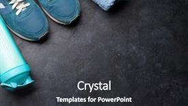  Presentation with healthy drink - Colorful slides enhanced with bottle on stone table top backdrop and a dark gray colored foreground