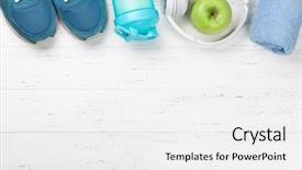  Presentation with healthy food - Presentation theme having bottle on wooden table top background and a white colored foreground