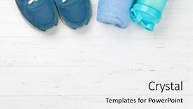  Presentation with healthy drink - PPT theme having bottle on wooden table top background and a white colored foreground