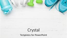  Presentation with copy space - Presentation design featuring bottle on wooden table top background and a white colored foreground