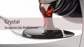  Presentation with syrup - Presentation having bottle pouring cough syrup background and a soft green colored foreground