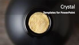  Presentation with cork - Slide deck consisting of bottle with the cork expose background and a black colored foreground