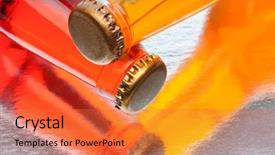  Presentation with soda - Beautiful presentation featuring growing sales on digital data backdrop and a lemonade colored foreground