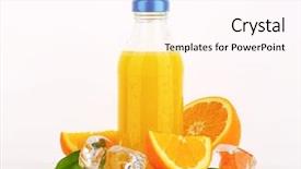  Presentation with lid - Slide set featuring mandarin measuring - bottled orange juice background and a pink colored foreground