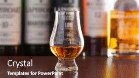  Presentation with whisky - Audience pleasing presentation theme consisting of bottles-and-glass-of-whisky backdrop and a tawny brown colored foreground