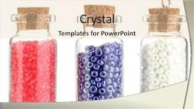  Presentation with bottles - Amazing presentation theme having bottles full with colorful beads backdrop and a lemonade colored foreground