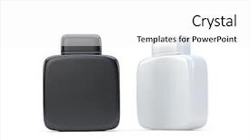  Presentation with fragrance - Presentation featuring isolated on white 3d render background and a white colored foreground