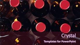 Presentation with top view of candles - Cool new presentation design with bottles of beer top view backdrop and a tawny brown colored foreground