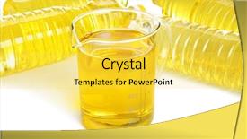  Presentation with cooking oil - Cool new theme with bottles of cooking oil backdrop and a yellow colored foreground