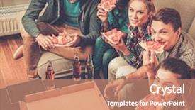  Presentation with ethnic group - Theme with bottles of drinks having party background and a coral colored foreground