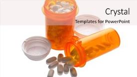  Presentation with medication - Audience pleasing presentation consisting of bottles of medication backdrop and a lemonade colored foreground