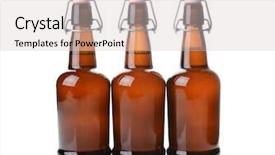  Presentation with swing - Presentation theme featuring bottles on white with reflection background and a lemonade colored foreground