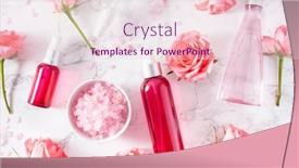  Presentation with serum - Beautiful PPT layouts featuring bottles-skincare-lotion-serum-medical backdrop and a lemonade colored foreground