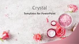  Presentation with serum - Slide set consisting of bottles-skincare-lotion-serum-medical background and a white colored foreground