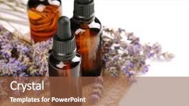  Presentation with essential oil - Presentation having bottles with essential oil background and a tawny brown colored foreground