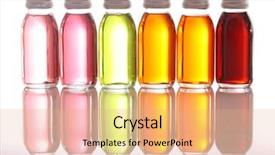  Presentation with essential oil - Cool new presentation with bottles with essential oils isolated backdrop and a coral colored foreground