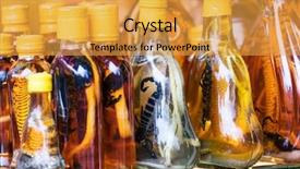  Presentation with mystery shop - Theme with bottles with snakes and scorpions background and a yellow colored foreground