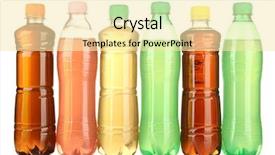  Presentation with bottles - Cool new PPT layouts with bottles with tasty drinks isolated backdrop and a blonde colored foreground