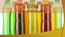  Presentation with bottles - Presentation featuring bottles with tasty drinks isolated background and a red colored foreground